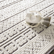 Carregar imagem no visualizador da galeria, Bahar Cream &amp; Gray Washable Area Rug - Clearance
