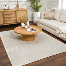 Load image into Gallery viewer, Deron White Washable 3D Rug
