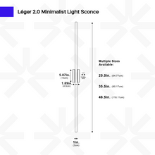 Carregar imagem no visualizador da galeria, Leger 2.0 Light Sconce
