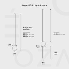 Cargar imagen en el visor de la galería, Léger RGB Light Sconce
