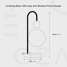 Cargar imagen en el visor de la galería, Moon LED Lamp with Wireless Phone Charger
