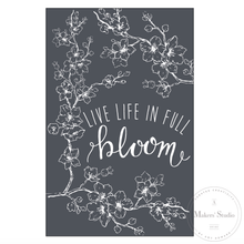 Load image into Gallery viewer, Life in Full Bloom - Mesh Stencil 5.5x8.5
