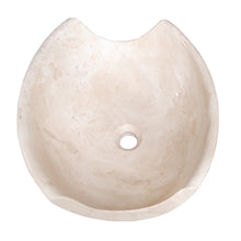 Load image into Gallery viewer, Light Travertine Natural Stone Special Shape Above Vanity Bathroom Sink Honed
