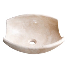 Load image into Gallery viewer, Light Travertine Natural Stone Special Shape Above Vanity Bathroom Sink Honed
