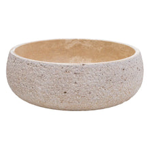 Load image into Gallery viewer, Light Beige Travertine Above Vanity Bathroom Sink Rustic Outside (D)16&quot; (H)6&quot;
