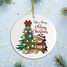 Carregar imagem no visualizador da galeria, Have a Beary Merry Christmas Ornament
