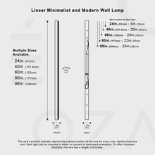 Cargar imagen en el visor de la galería, Linear Minimalist and Modern Wall Lamp
