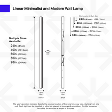 Carregar imagem no visualizador da galeria, Linear Minimalist Wall Lamp
