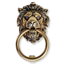 Load image into Gallery viewer, Brass Lionhead Door Knocker - Holiday Gift
