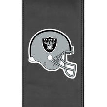 Load image into Gallery viewer, Silver Club Chair with  Las Vegas Raiders Helmet Logo
