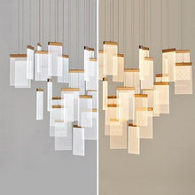 Load image into Gallery viewer, 12 Lights -Luxury modern LED chandelier for staircase, lobby, living room, stairwell
