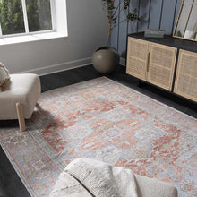 Load image into Gallery viewer, Rust Maayon Washable Rug
