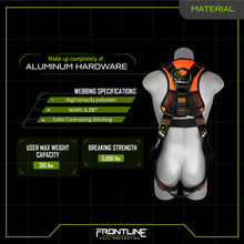 Carregar imagem no visualizador da galeria, Frontline 110VTB Combat Lite Vest Style Harness with Aluminum Hardware and Suspension Trauma Straps M/L

