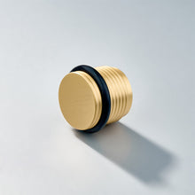 Cargar imagen en el visor de la galería, Bastion - Knurled Ring Solid Brass Door Stops

