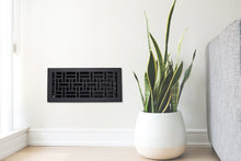 Load image into Gallery viewer, Cast Aluminum Arts &amp; Crafts Vent Cover - Black
