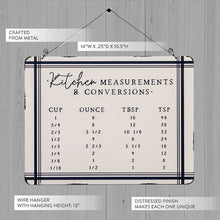 Carregar imagem no visualizador da galeria, Kitchen Conversion Metal Wall Decorative Sign
