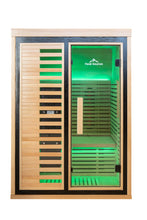 Load image into Gallery viewer, Peak Saunas Everest 2-Person Full Spectrum Infrared Sauna with XL Medical-Grade Red Light Therapy &amp; Smart WiFi App Control
