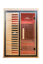 Load image into Gallery viewer, Peak Saunas Everest 2-Person Full Spectrum Infrared Sauna with XL Medical-Grade Red Light Therapy &amp; Smart WiFi App Control
