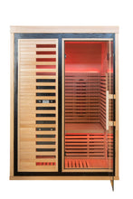 Load image into Gallery viewer, Peak Saunas Everest 2-Person Full Spectrum Infrared Sauna with XL Medical-Grade Red Light Therapy &amp; Smart WiFi App Control
