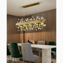 Carregar imagem no visualizador da galeria, MIRODEMI® Abbadia San Salvatore | Gold Rectangle Colorful Crystal Chandelier for Living room | S2024S
