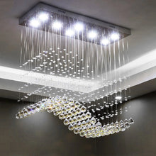 Load image into Gallery viewer, Luxury Rectangle LED Crystal Lamp for Dining Room, Living Room
