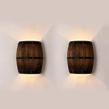Cargar imagen en el visor de la galería, American vintage country wine barrel wall lamps for restaurant, kitchen aisle, bar
