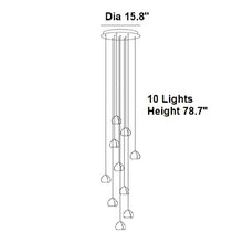 Load image into Gallery viewer, Cernobbio | Staircase Hanging Crystal Lamp
