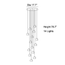 Load image into Gallery viewer, MIRODEMI® Cernobbio | Staircase Hanging Crystal Lamp | S2024S
