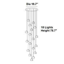Load image into Gallery viewer, Cernobbio | Staircase Hanging Crystal Lamp
