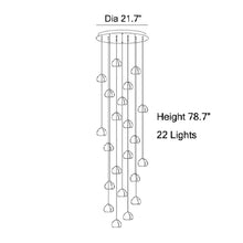 Load image into Gallery viewer, MIRODEMI® Cernobbio | Staircase Hanging Crystal Lamp | S2024S
