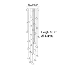 Load image into Gallery viewer, MIRODEMI® Cernobbio | Staircase Hanging Crystal Lamp | S2024S
