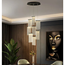 Carregar imagem no visualizador da galeria, Varenna | Gold Long Hanging Light Fixture

