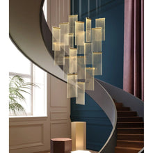 Carregar imagem no visualizador da galeria, Varenna | Gold Long Hanging Light Fixture
