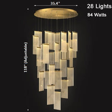 Carregar imagem no visualizador da galeria, Varenna | Gold Long Hanging Light Fixture
