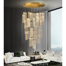 Carregar imagem no visualizador da galeria, Varenna | Gold Long Hanging Light Fixture
