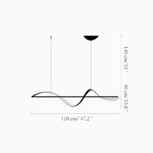 Load image into Gallery viewer, MIRODEMI® Carros | Minimalistic Wave Design Chandelier for Dining Room | S2024S
