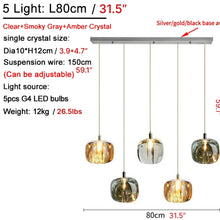 Load image into Gallery viewer, Grasse | Modern Led Crystal Hanging Light Fixtures
