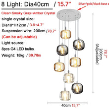 Load image into Gallery viewer, Grasse | Modern Led Crystal Hanging Light Fixtures
