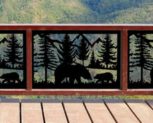 Cargar imagen en el visor de la galería, Bear Landscape Fence/Gate Panel Insert (Metal and Plastic Available)
