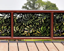 Cargar imagen en el visor de la galería, Budding Leaf Pattern Fence/Gate Panel Insert (Metal and Plastic Available)
