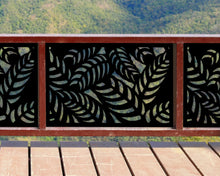 Load image into Gallery viewer, Budding Palm Leaf Pattern Fence/Gate Panel Insert (Metal and Plastic Available)
