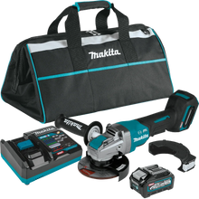Carregar imagem no visualizador da galeria, Makita GAG13M1 40V max XGT® Brushless Cordless 4‑1/2" / 5" X‑LOCK Paddle Switch Angle Grinder Kit, with Electric Brake (4.0Ah)
