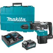 Carregar imagem no visualizador da galeria, Makita GRH05M1 40V max XGT® Brushless 1‑9/16" SDS‑MAX AVT® Rotary Hammer Kit, AFT®, AWS® Capable (4.0Ah)
