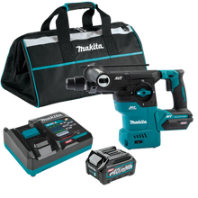 Carregar imagem no visualizador da galeria, Makita GRH08M1 40V max XGT® Brushless Cordless 1‑3/16" SDS‑PLUS AVT® Rotary Hammer Kit, AFT®, AWS® Capable (4.0Ah)
