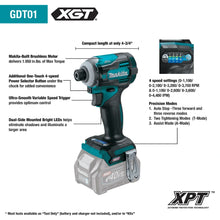 Carregar imagem no visualizador da galeria, Makita GT200D 40V max XGT® Brushless Cordless 2-Pc. Combo Kit (2.5Ah)
