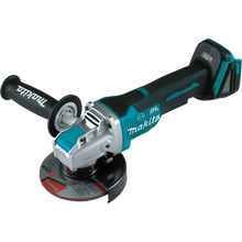 Carregar imagem no visualizador da galeria, Makita XAG26Z 18V LXT Lithium-Ion Brushless Cordless 4-1/2 / 5" Paddle Switch X-LOCK Angle Grinder
