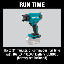 Carregar imagem no visualizador da galeria, Makita XGH01ZK 18V LXT Lithium-Ion Cordless Heat Gun
