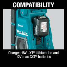 Carregar imagem no visualizador da galeria, Makita XRM10 18V LXT/12V max CXT Lithium-Ion Cordless Bluetooth Job Site Charger/Radio
