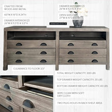 Load image into Gallery viewer, Architect&#39;s Wooden Media Console
