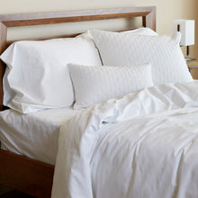 Load image into Gallery viewer, Bamboo Cotton Duvet Cover - Snow

